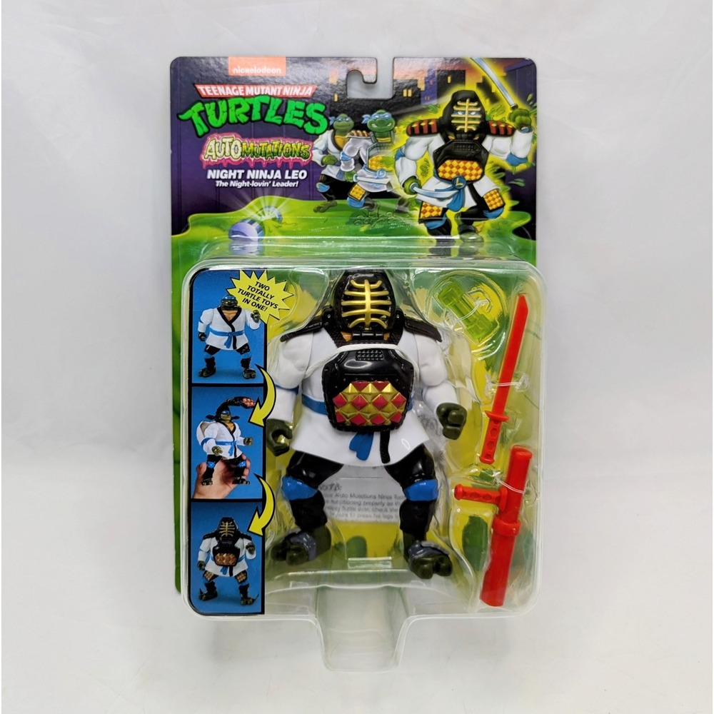 2024 Playmates TMNT Teenage Mutant Ninja Turtles Automutations Night Ninja Leo